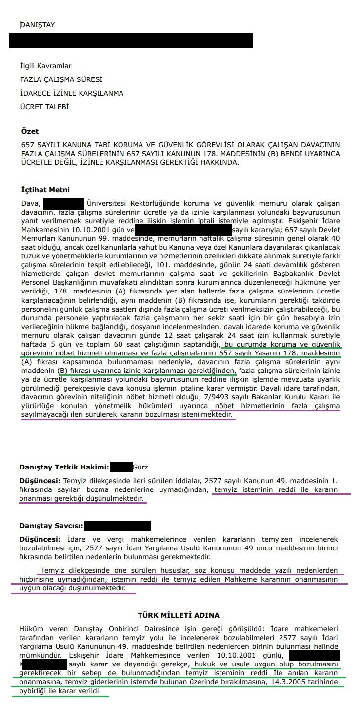 Resim-Danıştay Nöbet Hizmet Koruma ve Güvenlik